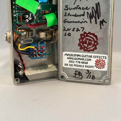 Analogman Sun Face 2N-527 Germanium Fuzz with Sun Dial Knob 2018 - Gold image 6
