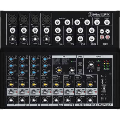 Mackie MIX12FX 12 Channels Mixer With Effects - Black image 1