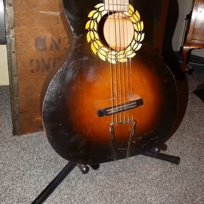 Vintage 1930's Regal B&J Serenader Blues Parlor Guitar image 4