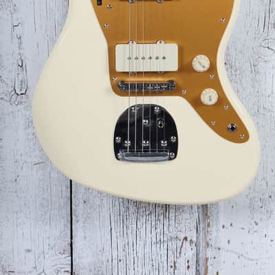 Fender Squier J Mascis Signature Jazzmaster Electric Guitar Vintage White Finish image 1