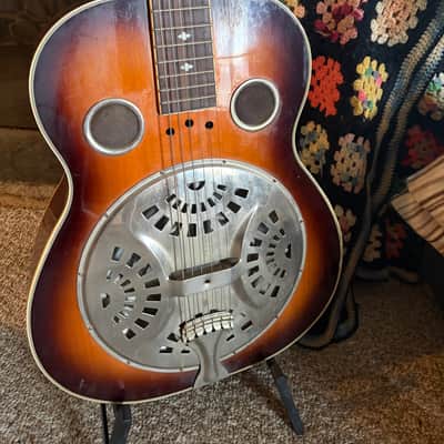 Rogue Classic Spider Resonator Sunburst Squareneck image 3