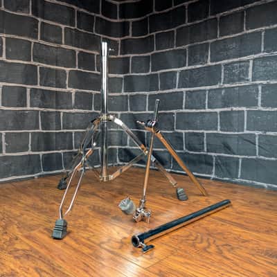 Peace Double‑Braced Boom Cymbal Stand – Chrome • Stable Hardware • Adjustable 12.5" Boom Arm • Road‑Ready Support image 1