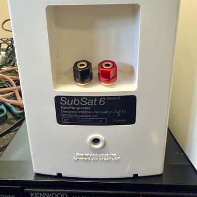 Boston Acoustics SubSat 6 Satellite II Speakers Pair, Tested SEE VIDEO image 5