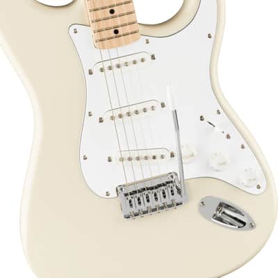 Squier Affinity Series® Stratocaster®, Maple Fingerboard, White Pickguard, Olympic White image 1