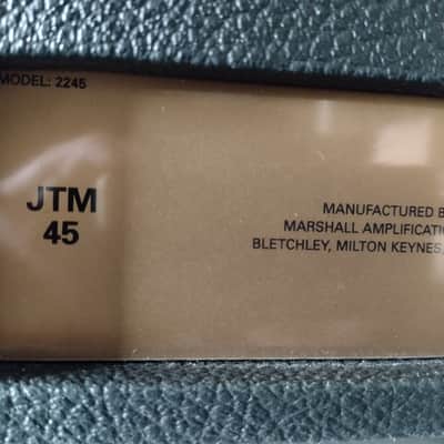 EX GARY MOORE  pre-production MARSHALL JTM45 2245 MKII reissue image 10