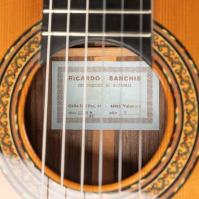1999 Ricardo Sanchis Carpio III AM - Natural | All Solid Vintage Spanish Masterbuilt Classical Guitar Cedar Rosewood | Case image 16