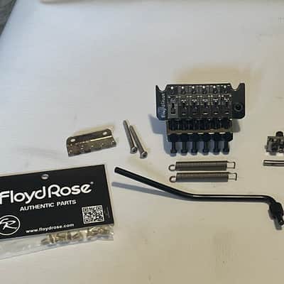 2000's Schaller Original Made in Germany Cosmo/Black Chrome Floyd Rose Electric Guitar Tremolo Bridge & Arm Set image 1