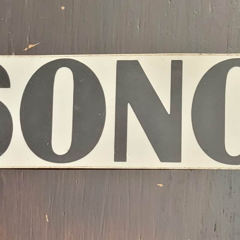 1980′ Sonor Decal Black/wht