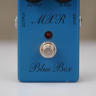 MXR M103 Blue Box Script Logo Octave Fuzz Guitar Effects Pedal #58757 image 4