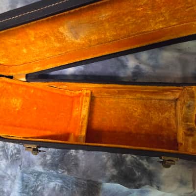 Vintage RARE 1962 to 1967 Gibson No Logo Black Gold Plush ES 335 330 Hard Shell Electric Guitar Case image 14