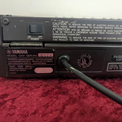 Yamaha DX9 Programmable Algorithm Synthesizer Synth 1983 - Black image 8
