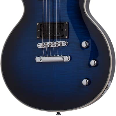 Schecter Solo-II Supreme See-Thru Blue Burst image 1