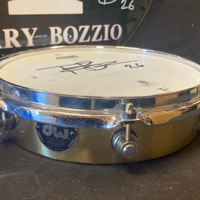 Terry Bozzio's DW - 2.5x10" Prototype, Brass Piccolo Tom 1990's. Autographed! image 6