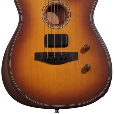 Fender Acoustasonic Standard Telecaster Acoustic-electric Guitar - Honey Burst image 2