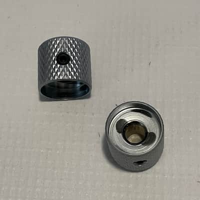 2000's Electric Guitar Brushed Chrome Dome Metal Volume Allen Set Screw Knobs Fits Jackson Dinky image 3