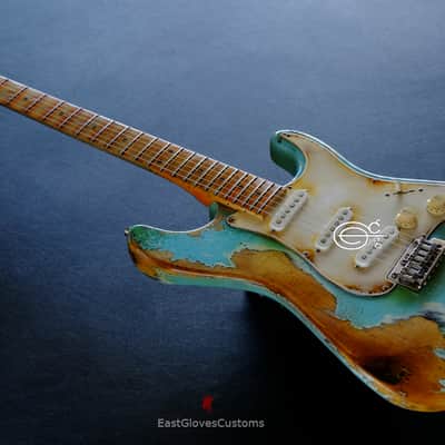 Peavey Predator Daphne Blue Made in USA Aged Heavy Relic image 3