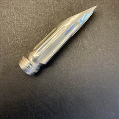 (- VINTAGE -) SELMER Short-Shank Scroll Metal C** Bb Tenor Saxophone Mouthpiece - Silver Plate image 6