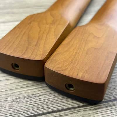 Maple Wood Roasted Guitar Strat Style Neck, 21 Frets Rosewood Fingerboard image 4
