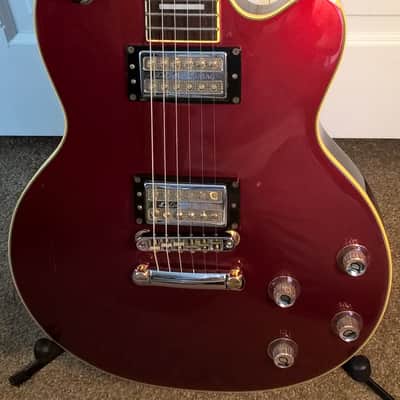 Guild DeArmond M-77--2001; Wine Red Metallic; Made in Korea; USA Gold-Tone HB Pickups; All-Original image 1