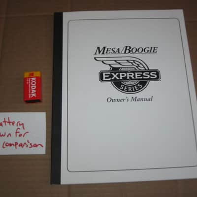 very near A+ (rarely handled) genuine Mesa Boogie Owner's Manual for Express Series 5:25 & 5:50  (NO amp included) from late 2000s/early 2010s, White Paper w/  Black Print/Graphics, 34 TOTAL pages Front Outer Cover to Back Outer Cover, 8 & 1/2" W x 11" H image 5