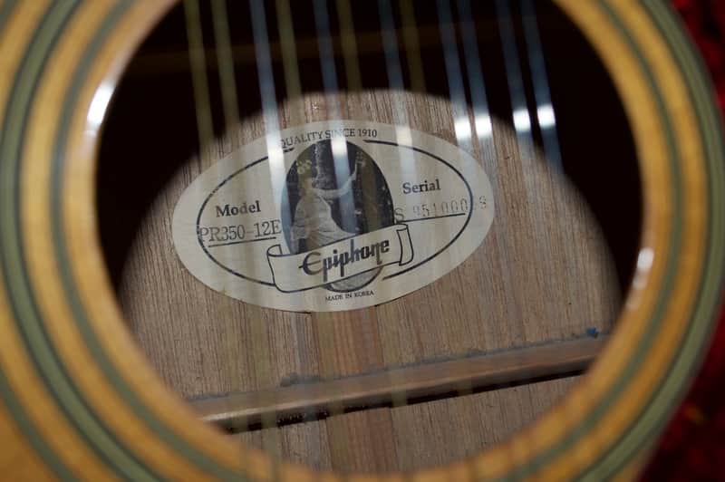 Epiphone PR 350 - 12E Natural | Reverb