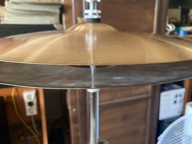 Vintage Swiss made Paiste mod. 602 Formula 14" Hand made Hi-Hats cymbal pair 1965-1975 jazz rock image 1