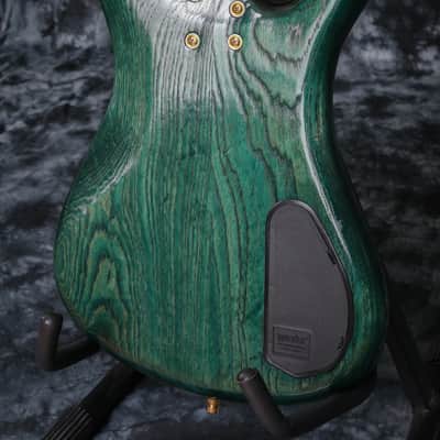 Lefty Warwick Streamer LX JazzMan 2009 Trans Green Left Handed image 12