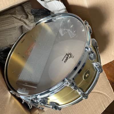 Gretsch G4169BBR USA Custom Bell Brass 6.5x14" 20-Lug Snare Drum 2018 - Present - Brass image 8