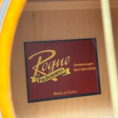 Rogue RA110D-CESN Dreadnought Acoustic-Electric Guitar – Sunburst | B-Stock | Cutaway w/ Electronics image 3