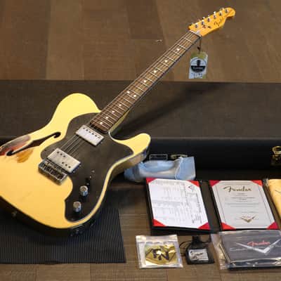 Unplayed! 2021 Fender Custom Shop Imperial Arc '72 Masterbuilt Paul Waller Thinline Telecaster Electric Guitar Gold over Sunburst + COA OHSC image 1