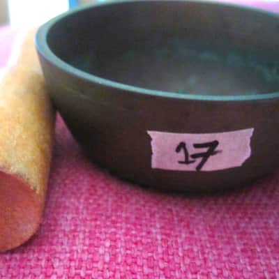Japanese Rin Singing Bowl Cup Chime Bell with Striker - Vintage image 3