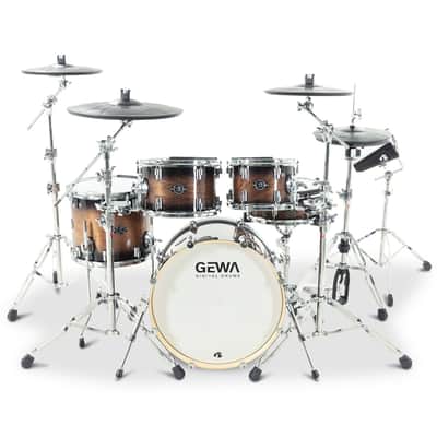 GEWA G9 Pro 5 SE Electronic Drum Set - Walnut Burst DRUM ESSENTIALS BUNDLE [Pre-Order] image 4