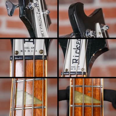 Rickenbacker 4001 Jetglo 1974 w/Hard Shell Case image 12