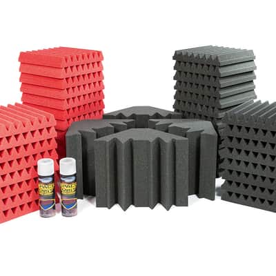 Universal Acoustics Mercury-2 Room Kit, Charcoal/Red image 2