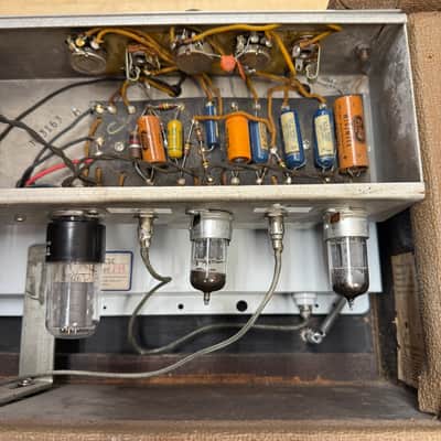 Fender 1963  Reverb Unit Brownface Hallgerät 6G15 Cover Vintage 1963 - brown image 9