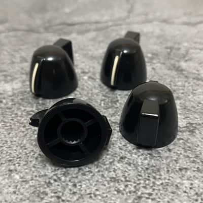 4x Black Tea Kettle Coffee Pot Chicken Head Guitar Knobs Pedal Amp Pointer Knob 6mm Push On image 3
