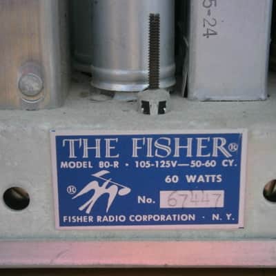 Fisher 80-R Tube Tuner/Receiver 1950's Gold image 6