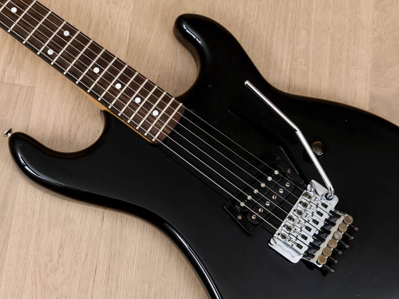1987 Kramer Focus 1000 Vintage Superstrat Black w/ Floyd Rose