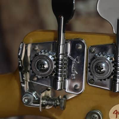 Left Handed Precision Bass w/ MIJ 50th Anniversary Fender Jazz Bass Neck Lake Placid Blue image 10