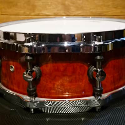 Sonor Designer 14"*5" Red Cherry birdseye maple snare image 8