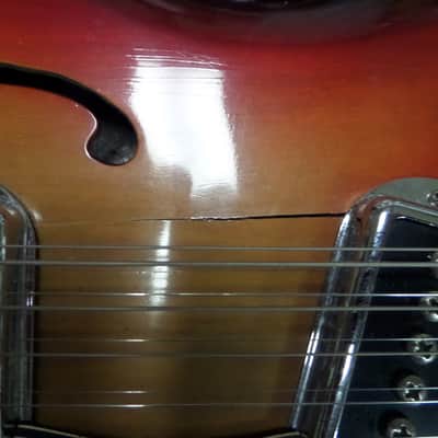 Bartell of California 12-String Hollow Body Guitar with Case image 9