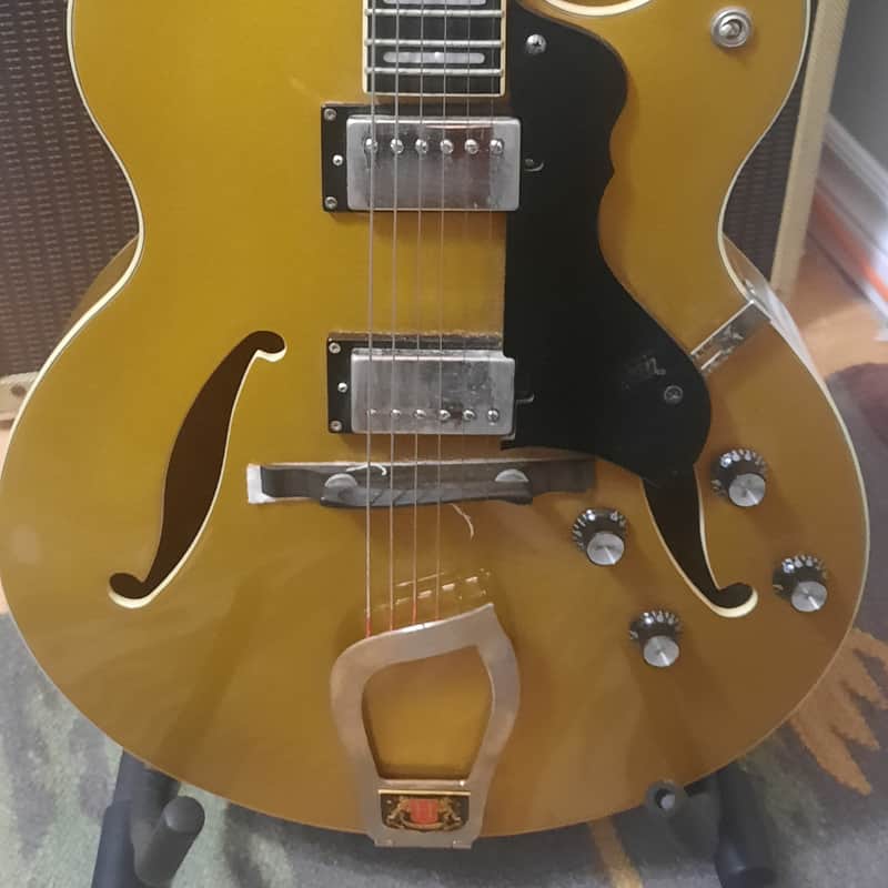 2000s Hagstrom HJ500 Vintage Gold Top