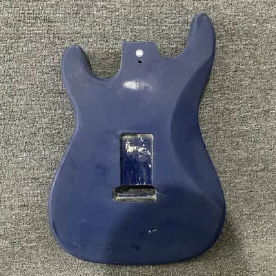 HSS Dark Blue Guitar Strat Style Basswood Body image 4