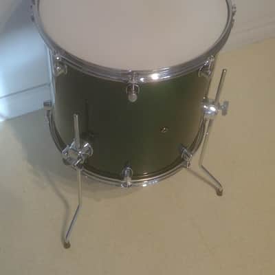 VTG MAPEX 16"x16" Emerald Green Floor Tom Drum - Maple Pro M - Gorgeous Clean image 3