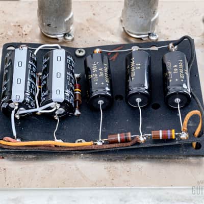 1964 Fender Bassman Black Panel Piggyback Vintage Tube Amp Pre-CBS AA864 Circuit image 22