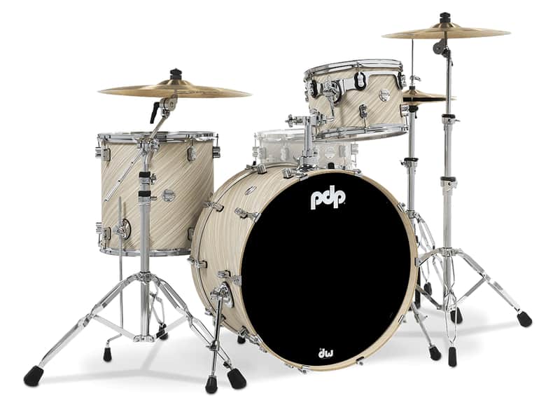PDP Concept Maple Twisted Ivory Finish Ply Rock Drum Set PDCM24RKTI image 1