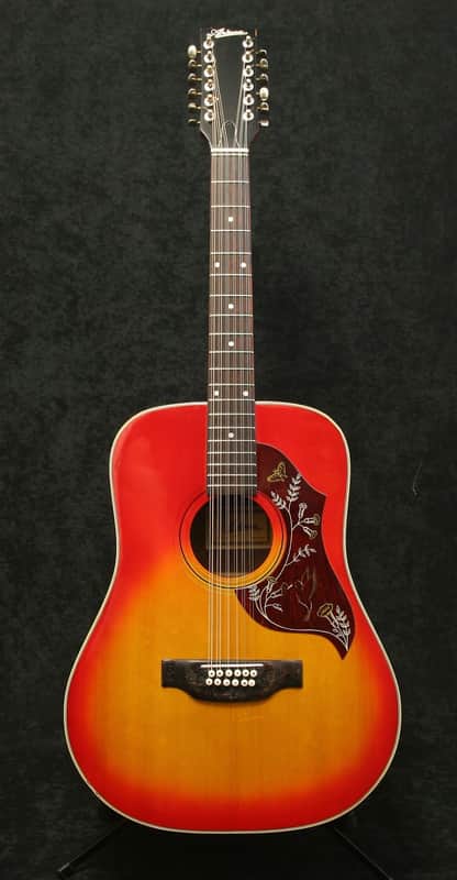 Aria 9614, 12 string, Two Tone Sunburst, Made in Japan image 1