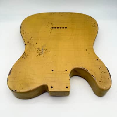 MJT Telecaster Body Relic Alder Nitro Butterscotch Light mjt6665 image 7