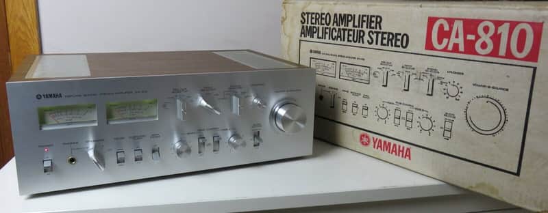 YAMAHA CA-810 INTEGRATED STEREO AMPLIFIER SERVICED RECAPPED LED's + BOX MINT image 1