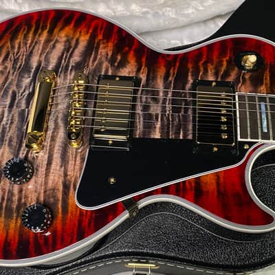 NEW! Gibson Dealer Select Custom Shop Les Paul Custom Monster Quilt - Pearl Black Burst - Authorized Dealer - WOW! 10lbs - G07377 image 3